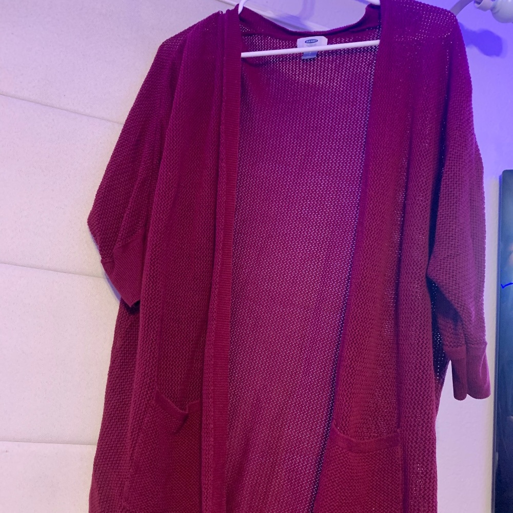 Maroon Cardigan